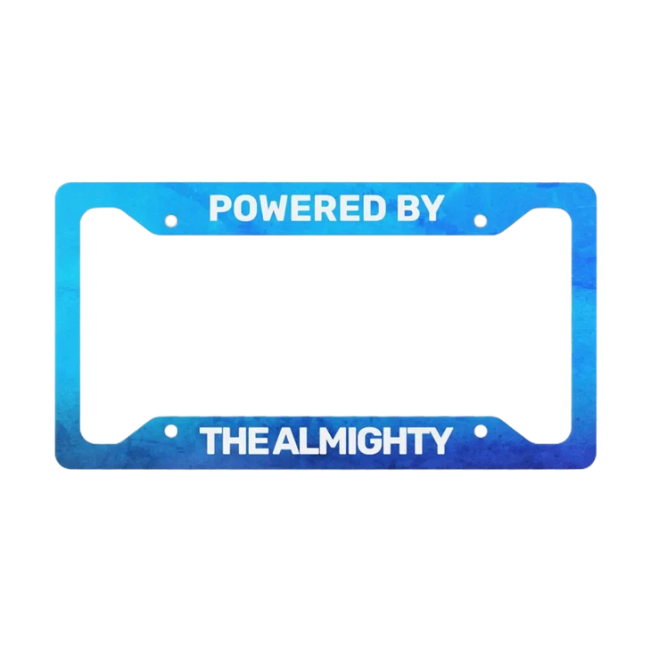 Gradient Color Aluminum Alloy License Plate Frame