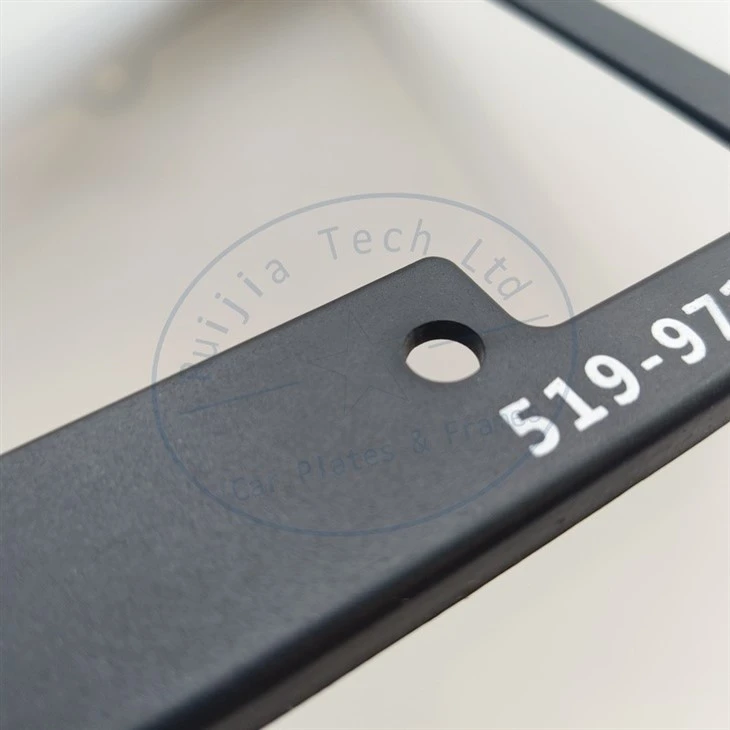 Adjustable Black Plastic EU Plate Bracket high quality
